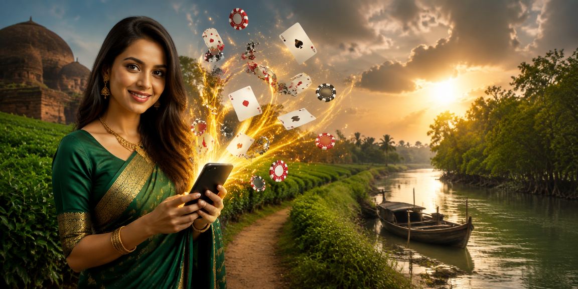 Enjoy poker in the serene setting of a Sundarbans tea garden